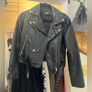 Zara leather jacket